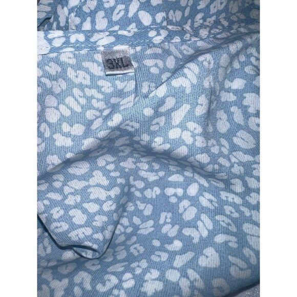 Plus Size Ditsy Floral Print Frill Trim Shirred A Line Dress - Picture 9 of 11